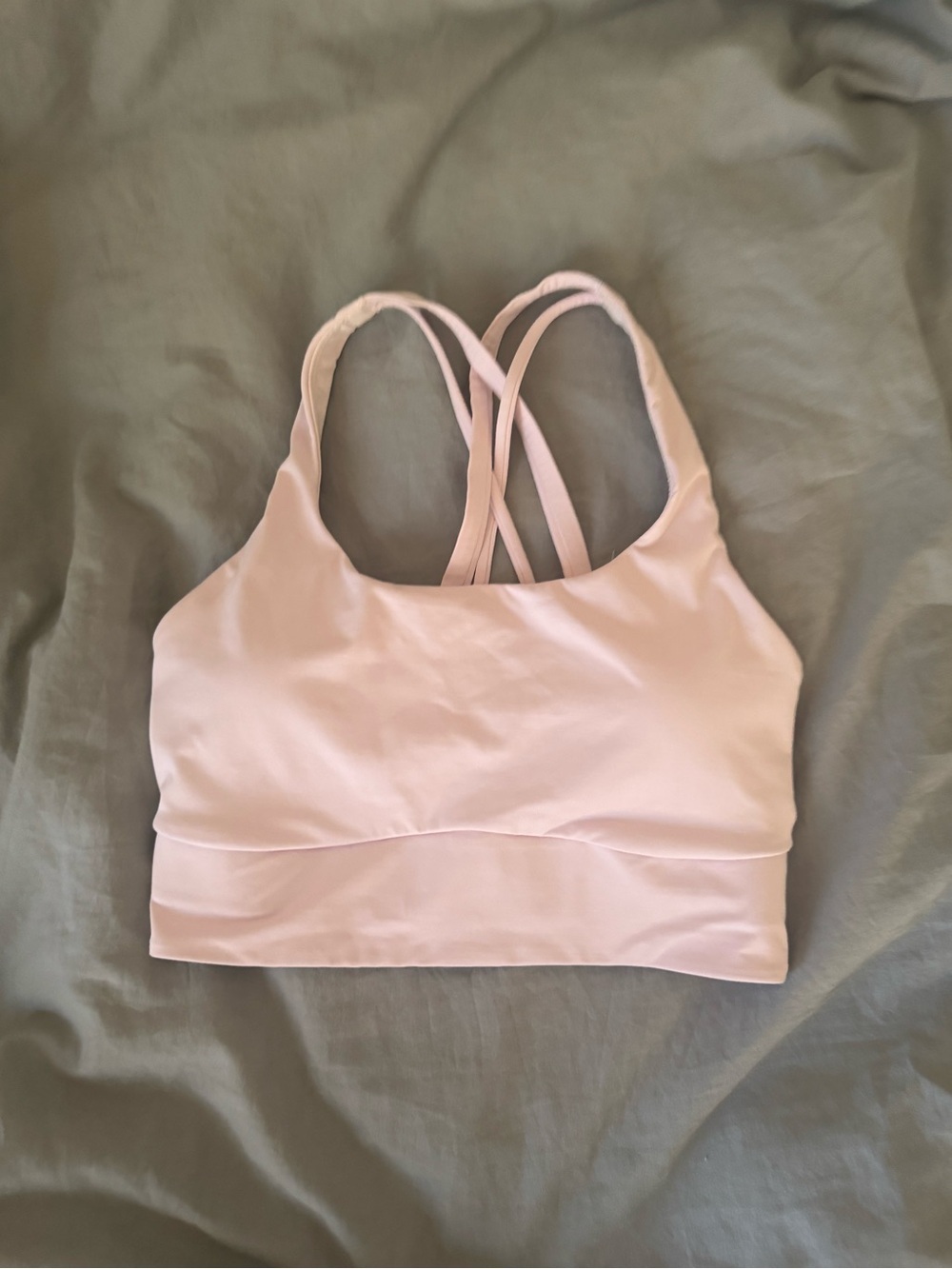 NWOT Lululemon Energy Longline Bra - Size XS - Pink Organza